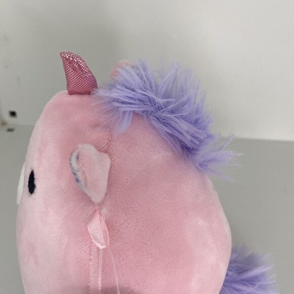 Kellytoy Mini Squishmallows 5” Mikah the Pink Unicorn with Floral Belly - Picture 7 of 7